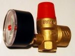 Sicherheitsventil 1/2''  2,5 bar f�r Heizungsanlagen mit Manometer