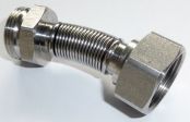 Flexible Eurokonus-Verl�ngerung ausziehbar aus Edelstahlflexwellrohr