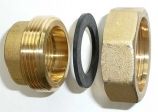 Verschraubung mit Flansch  1'' Messing