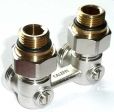 Hahnblock 1/2''x3/4'' Eckform, f�r Zweirohrsystem