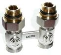 Hahnblock 1/2''x3/4'' Durchgang, f�r Zweirohrsystem