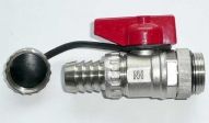 KFE - Kugelhahn 3/4''  vernickelt