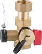 Kappenventil 3/4'' x 3/4'' Messing mit Plombiervorrichtung