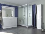 Kinedo Kpl.-Dusche Kinemagic Royal f�r Badewannenaustausch, Eck-Ausf�hrung hoch mit offenem Einstieg