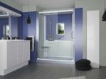 Kinedo Kpl.-Dusche Kinemagic Royal f�r Badewannenaustausch, Nischen-Ausf�hrung niedrig mit T�r