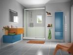 Kinedo Kpl.-Dusche Kinemagic Basic f�r Badewannenaustausch, Nischen-Ausf�hrung