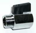 Mini-Kugelhahn mit kurzem Hebel 1/2'' Innen- und Au�engewinde