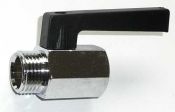 Mini-Kugelhahn mit langem Hebel 1/8'' Innen- und Au�engewinde