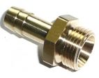 Messing Gewindet�lle 4mm mit Au�engewinde  1/8''