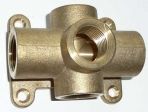 Messing Verteiler mit 5 Anschl�ssen 1/2''