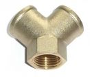 Messing Y-St�ck mit Innengewinde  1/8''