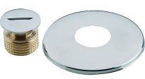 Blindstopfen 3/8'' mit Rosette, verchromt