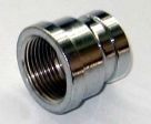 Reduzier-Muffe 1/2 x 3/8'', verchromt