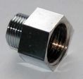 Reduzier-�bergangsnippel 3/8 x 3/8'', IG/AG verchromt