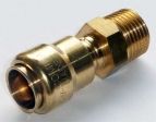 �bergang 16x2mm-1/2'' Au�engewinde als Steckfitting f�r MSV-Rohr