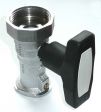 Pumpenflansch-Kugelhahn Isolier-T-Griff  1'' x 1'' mit Schwerkraftbremse