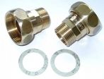 Pumpenverschraubung Messing 1''/ 28mm L�tanschlu� mit 1�'' �berwurmutter