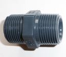 PVC-U  Gewinde-Doppelnippel 3/8'' AG