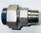 PVC-U / V2A Rohrverschraubung 20mm x 1/2'' AG