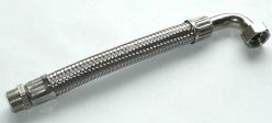 Panzerschlauch 3/8'' AG x 300 mm mit Bogen 90� mit �berwurf