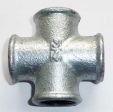 Temperguss Fitting Kreuzt�ck 1/4'' IG verzinkt  Nr. 180