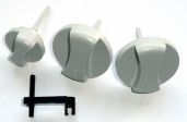 Vaillant Knopf-Set - grau, zu  VC, VCW, VSC, VK, VKO