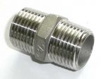 Edelstahl  Sechskant-Doppelnippel 1/8''