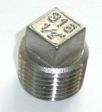 Edelstahl  Vierkant-Stopfen 1/8''