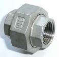 Edelstahl Verschraubung 1/4'' IG,  flach- dichtend