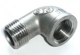 Edelstahl Winkel 1/8'' IG / AG