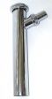 Verstellrohr 1 1/4'' verchromt mit Schlauchanschlu� 45�
