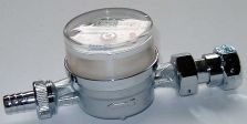 Zapfhahn-Kaltwasserz�hler Qn 1,5 - 1/2'' mit 3/4'' AG,  Baul�nge 110 mm